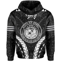 Polynesian Kakau Seal of Hawaii Hoodie Sport Style Version 2.0 - Polynesian Pride