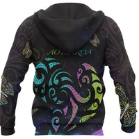 Light Maori New Zealand Zip Hoodie - Polynesian Pride