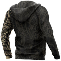 Maori Wolf Hoodie, New Zealand Maori Tattoo Pullover Hoodie - Polynesian Pride
