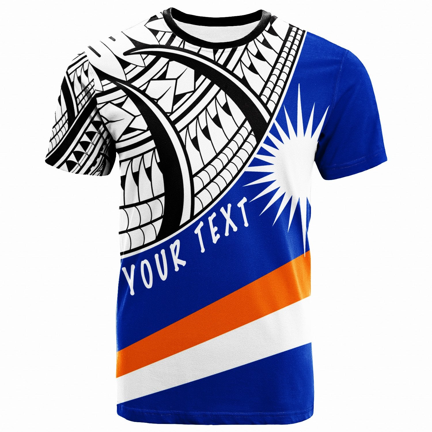Marshall Custom T Shirt Marshallese Flag Classic Unisex Blue - Polynesian Pride