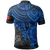 Samoa Polo Shirt Samoan FLag Coat Of Arms Blue Turtle Hibiscus - Polynesian Pride