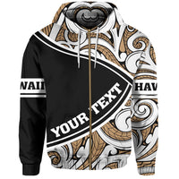 Personalized Hawaii Polynesian Hoodie (Zip up) Loge Style - Polynesian Pride