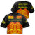 (Custom) We Stand With Mauna Kea All - over Print Crop Top T-shirt AH Female Black - Polynesian Pride