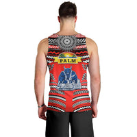 (Custom Personalised) Mate Ma'a Tonga Men Tank Top Leimatu'a Bulls Creative Style - Red LT8 - Polynesian Pride