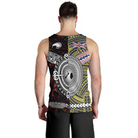 New Zealand And Niue Men Tank Top Together - Red LT8 - Polynesian Pride
