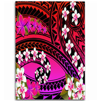 Hawaii Plumeria Polynesian Area Rug - Hope - Purple - AH Purple - Polynesian Pride