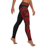 American Samoa 1st Leggings (Red) - Polynesian Pride