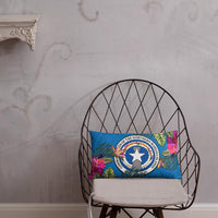 Northern Mariana Islands Polynesian Pillow - Hibiscus Surround - Polynesian Pride