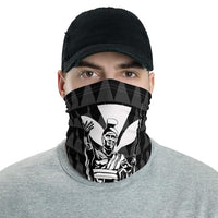 Hawaii King Kanaka Kakau Neck Gaiter - White One Size White - Polynesian Pride