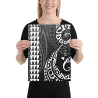 Hawaiian Map Polynesian Canvas White 12x16 Canvas White - Polynesian Pride