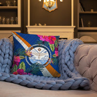Marshall Islands Polynesian Pillow - Hibiscus Surround - Polynesian Pride