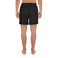 Polynesian Lauhala Mix Gray Men's Athletic Long Shorts - Polynesian Pride