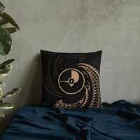 Yap Micronesia Basic Pillow - Gold Tribal Wave - Polynesian Pride