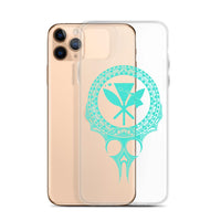 Kanaka Maoli Iphone Case The Eyes Turquoise AH iPhone 11 Pro Max Phone Case Turquoise - Polynesian Pride