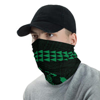 Hawaii Bandana Kakau Polynesian Turtle Map Neck Gaiter - Green - Polynesian Pride