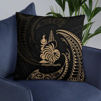 New Caledonia Polynesian Basic Pillow - Gold Tribal Wave - Polynesian Pride