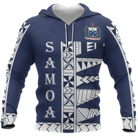 Samoa Polynesian Hoodie Unisex Blue - Polynesian Pride
