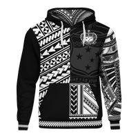 Samoa Hoodie Polynesian Portion Version Unisex Black - Polynesian Pride