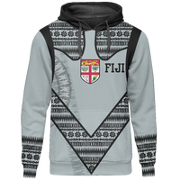 Fiji Tapa Pullover Hoodie Fiji Flag Special Version A02 Unisex Holiday Blue - Polynesian Pride