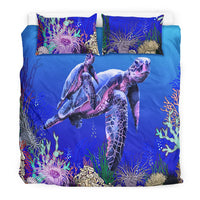 Polynesian Bedding Set - Mother Turtle And Baby Turtle - Polynesian Pride