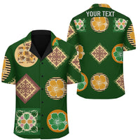(Personalized) Hawaii Royal Pattern - Hawaiian Shirt - Cade Style - Green Unisex Green - Polynesian Pride