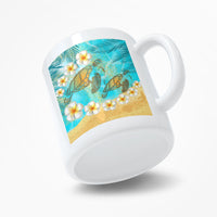 Hawaii Turtle Plumeria Summer Mug - Sea Style - AH - Polynesian Pride