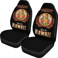 Hawaii Car Seat Covers - Live In Hawaii - Ha8 Universal Fit Black - Polynesian Pride