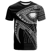 Nauru T Shirt Fish Hook Unisex Black - Polynesian Pride