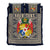 (Custom Personalised) Tonga Pattern Bedding Set Coat of Arms - Navy and Beige LT4 - Polynesian Pride