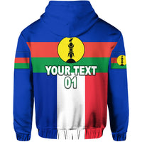 Custom New Caledonia Hoodie Flag Vibes LT8 - Polynesian Pride