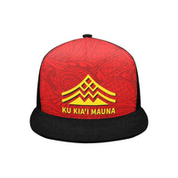 Ku Kia'i Mauna Trucker Hat Trucker Hat Universal Fit Red - Polynesian Pride