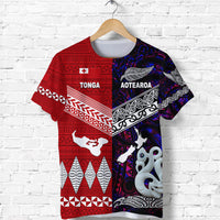 New Zealand Maori Aotearoa Tonga Polynesian Together T Shirt Purple LT8 - Polynesian Pride