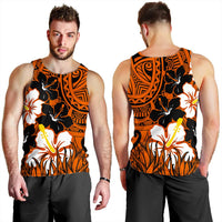 Hawaii Men's Tank Top - Black Noon Hibiscus Tank Top AH - Polynesian Pride