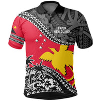 Papua New Guinea Polo Shirt Fall In The Wave K7 Unisex Red - Polynesian Pride
