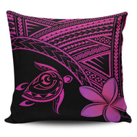 hawaiiPillow Cases - Hawaii Turtle Plumeria Pink One Size 18"x18"(Twin Sides) Pink - Polynesian Pride
