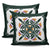 Hawaiian Quilt Paradise Flowers Pillow Covers - AH One Size Set of 2 Green - Polynesian Pride