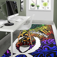 Pohnei Area Rug - Rainbow Polynesian Pattern - Polynesian Pride
