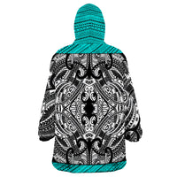 Pohnpei Minimalist Style Wearable Blanket Hoodie LT9 - Polynesian Pride