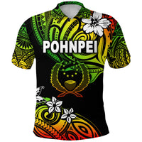 FSM Pohnpei Polo Shirt Unique Vibes Reggae LT8 - Polynesian Pride