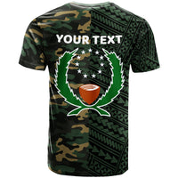 Pohnpei Custom T Shirt Shark Cartoon In Camo Sytle - Polynesian Pride