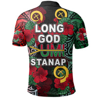 Vanuatu Penama and Hibiscus Polo Shirt LT6 - Polynesian Pride