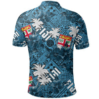 Fiji Hibiscus Polo Shirt Hawaii Style No.1 LT6 - Polynesian Pride