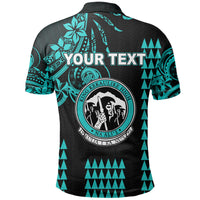 Custom Hawaii High School King Kekaulike Polo Shirt Mix Kakau LT6 - Polynesian Pride