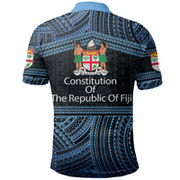 Fiji Constitution Day Polynesian Patterns Polo Shirt LT6 - Polynesian Pride