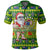 Cook Islands Christmas Polo Shirt Cool Santa Claus LT6 Green - Polynesian Pride