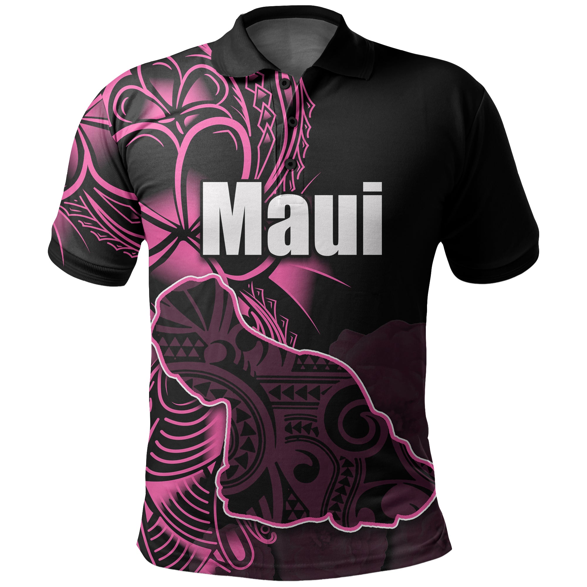 Custom Hawaiian Islands Polo Shirt Maui LT6 - Polynesian Pride