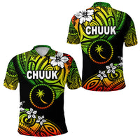 FSM Chuuk Polo Shirt Unique Vibes Reggae LT8 Unisex Reggae - Polynesian Pride