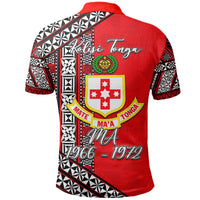 Kolisi Tonga Polo Shirt Tongan Patterns Style 1966 1972 LT6 - Polynesian Pride