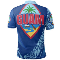 Guam Polo Shirt Polynesian Patterns Sport Style - Polynesian Pride