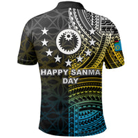 Sanma Day Polo Shirt Of Vanuatu Pig Tusk LT6 - Polynesian Pride